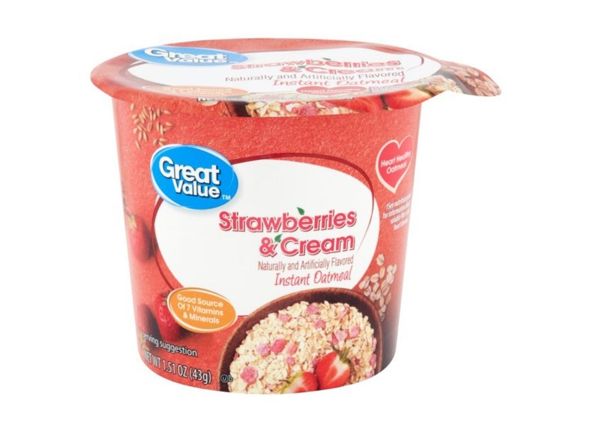 Great Value Strawberry Cream Oatmeal